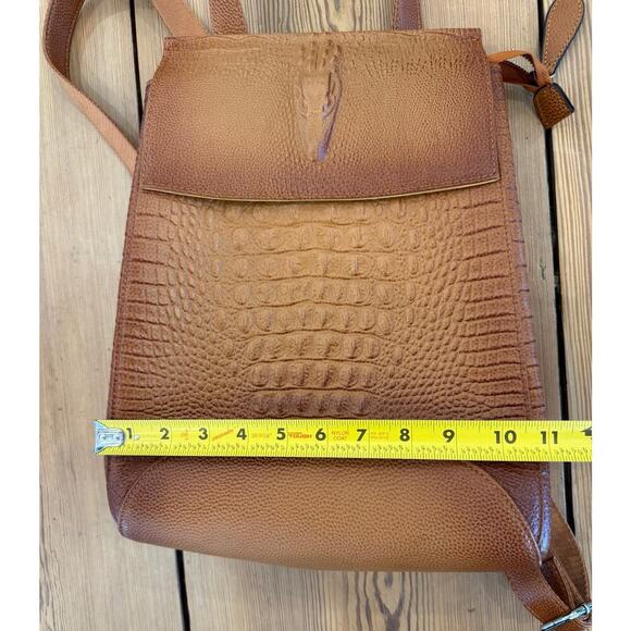 COOLCY Women Real Leather Backpack Shoulder Bag Sorrel Brown - Picture 10 of 12